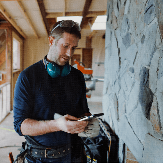 Team members on a job site